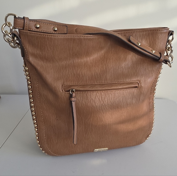 Jessica Simpson Handbags - Jessica Simpson Tan Studded Hobo Shoulder Bag
